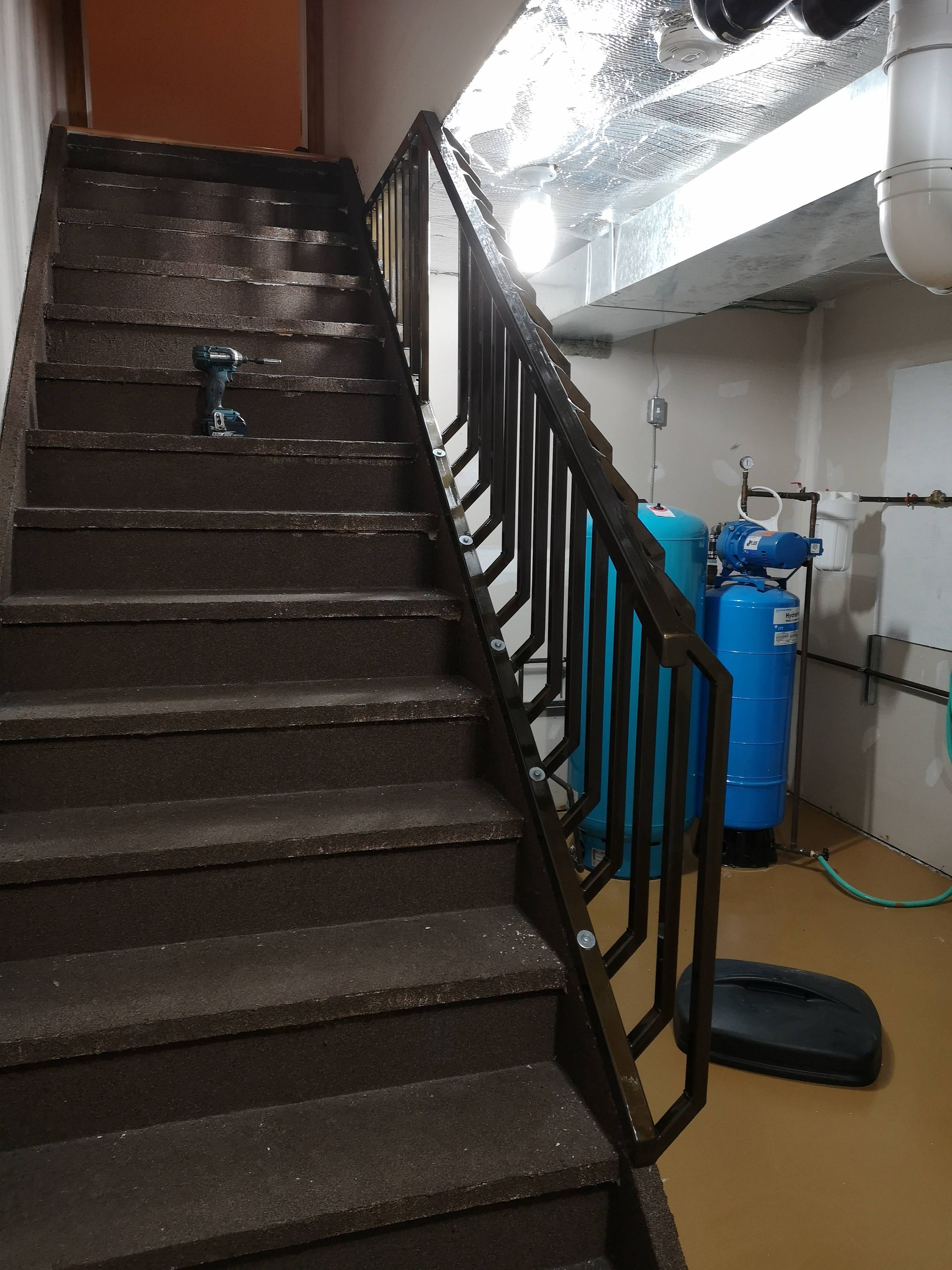 Custom staircase railing
