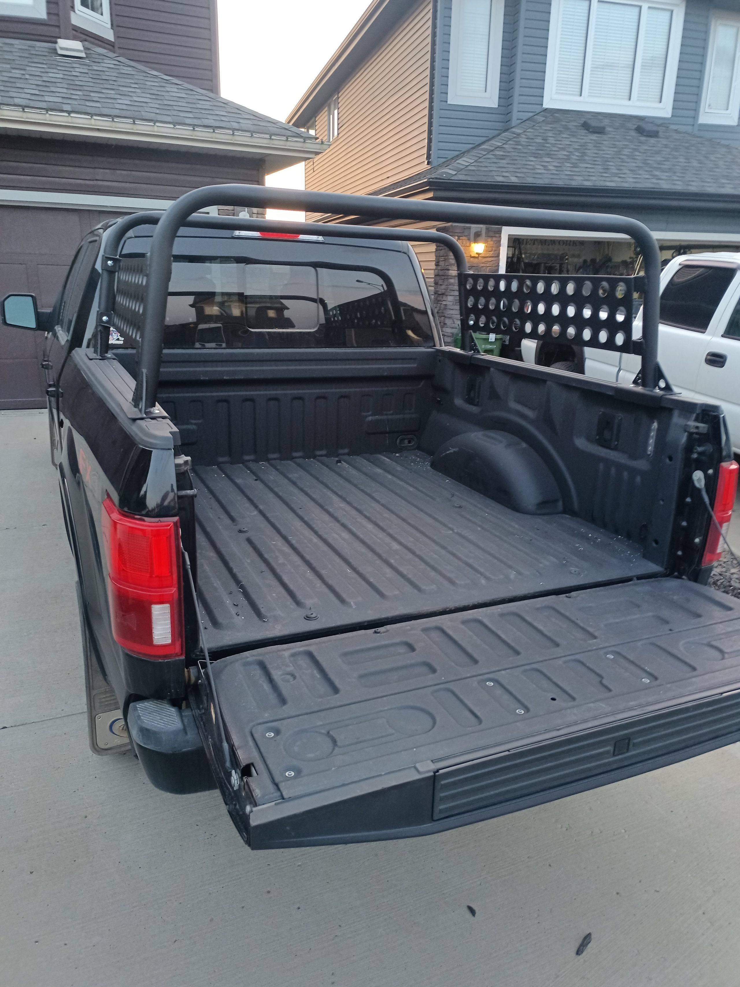 Custom roof tent rack for F150 with side panels