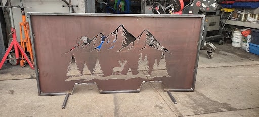 metal mountains cutout